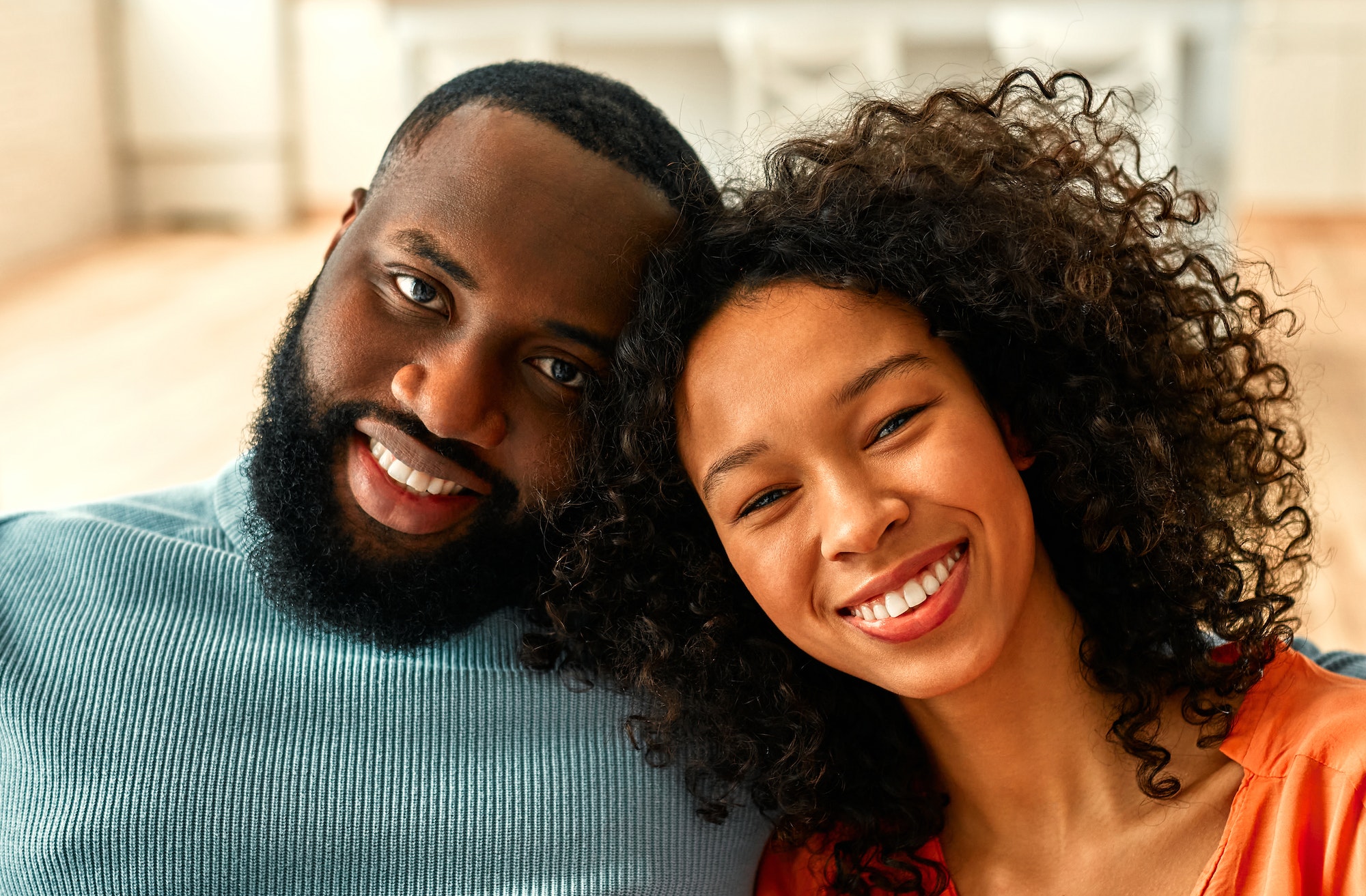 African american family at home